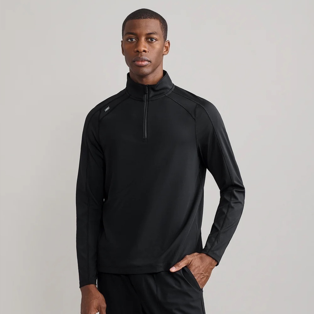 Rhone Rise 1/4 Zip Running Training Golf Pullover Size Medium Black